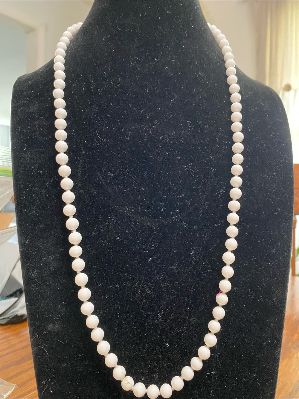 Monet Milk Glass Necklace